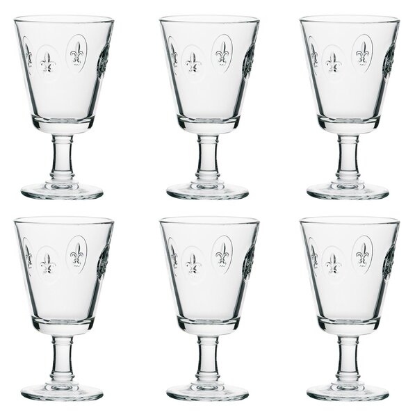 La Rochère Fleur de Lys wine glass 24 cl 6-pack Clear