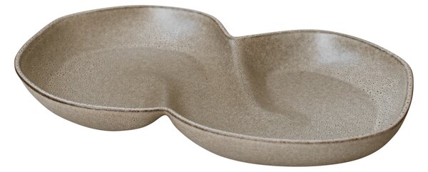 DBKD Bun serving dish 18x30 cm Beige