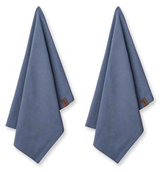 Humdakin Humdakin Organic kitchen towel 45x70 cm 2-pack Blue stone