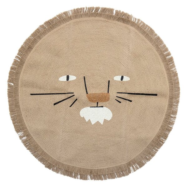 Bloomingville Harrison jute rug Ø100 cm Lion