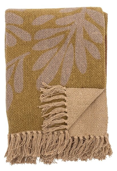 Bloomingville Lark cotton throw 130x160 cm Yellow