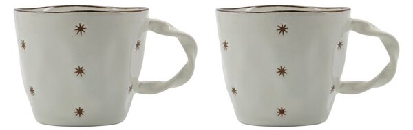 House Doctor Starry mug 2-pack White