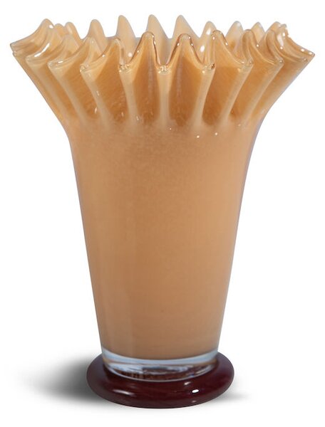 Byon Lori vase 28 cm Yellow-bordeaux