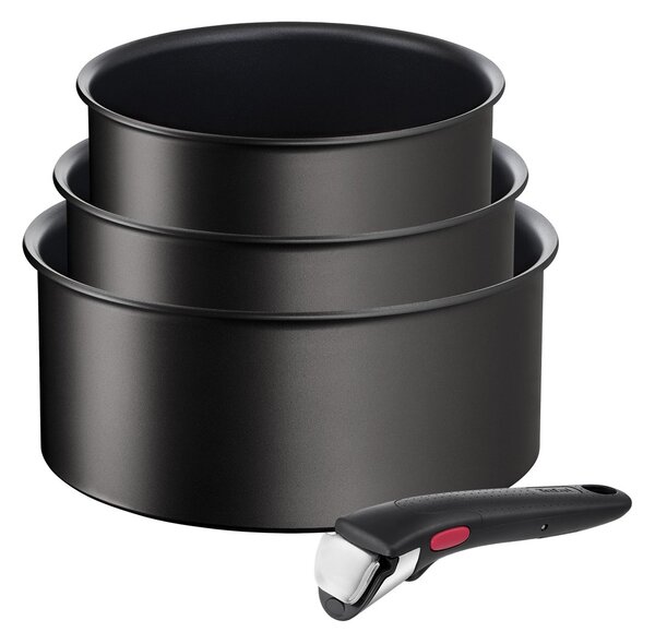 Tefal Ingenio Unlimited saucepan set 4 pieces Black