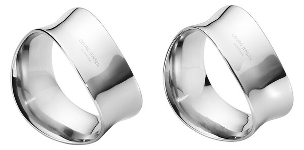 Georg Jensen Cobra napkin ring 2-pack Stainless steel