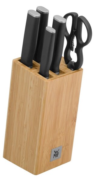 WMF Kineo knife block with 4 knives and scissors Stainless steel