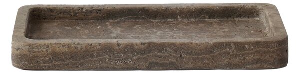 Tell Me More Travertine decorative tray 13x25 cm Brown