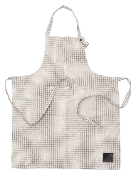 ERNST Ernst apron checkered Nature-black