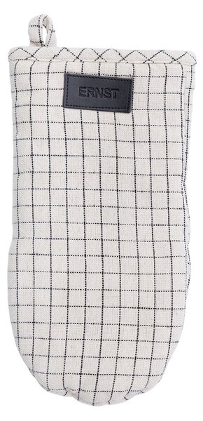 ERNST Ernst checkered oven mitt Checkered nature-black