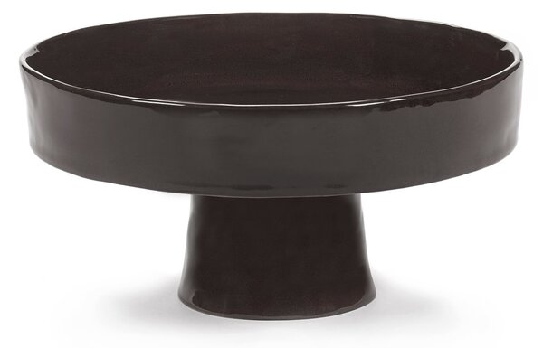 Serax La Mère deep saucer on foot L Ø25 cm Ebony