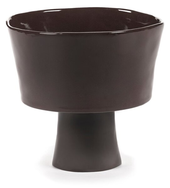 Serax La Mère bowl on foot Ø18 cm Ebony