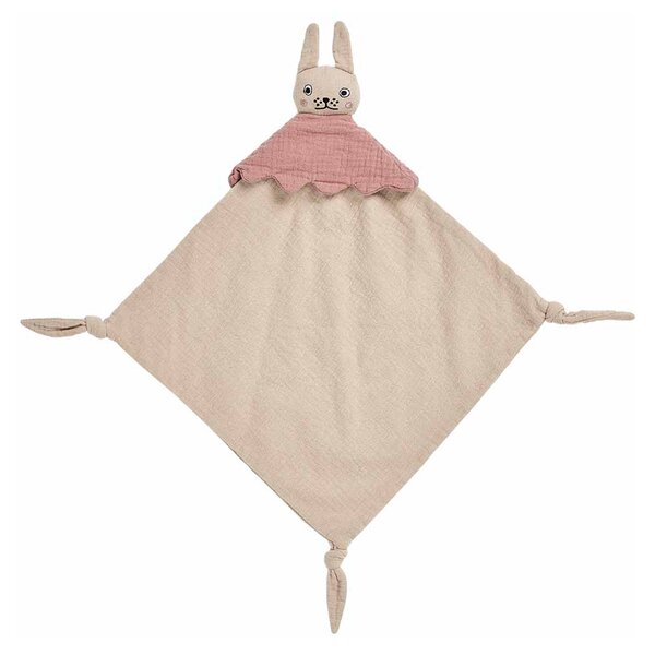 OYOY Ninka Rabbit baby blanket 40x40 cm Beige