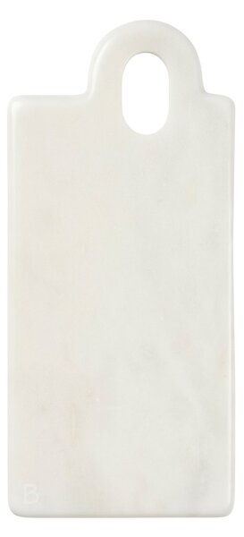 Broste Copenhagen Olina cutting board 14x31 cm White marble