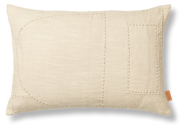 Ferm LIVING Darn cushion cover 40x60 cm Natural