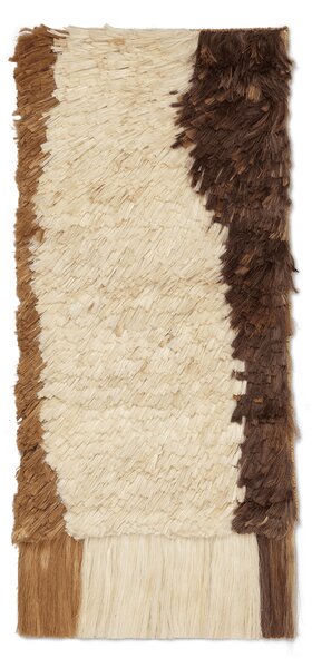 Ferm LIVING Edge Wall Rug tapestry 50x110 cm Off-white-Coffee