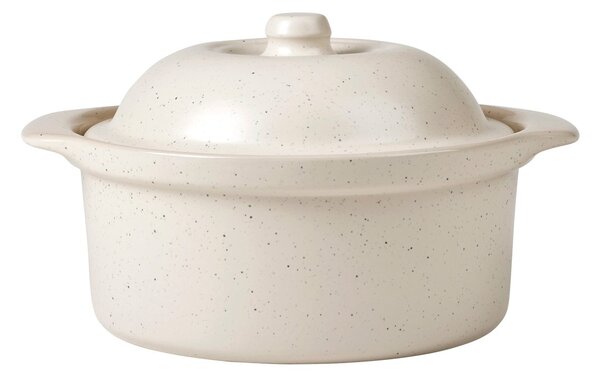 Broste Copenhagen Vig ovenproof dish with lid, 20.5x24 cm Beige