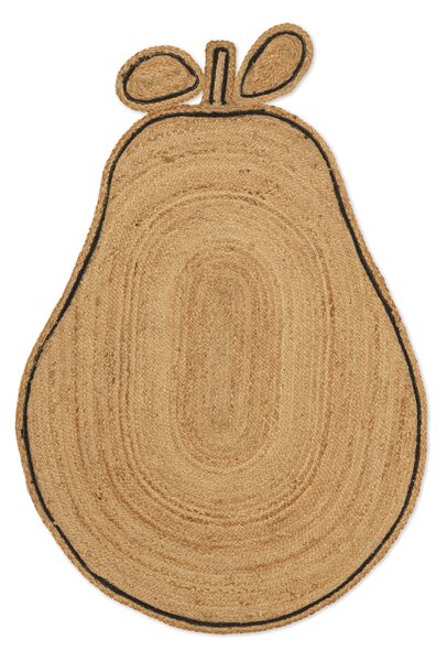 Ferm LIVING Pear braided jute mat Natural