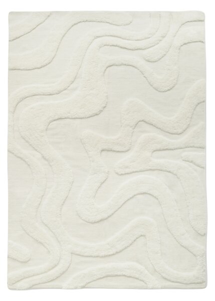 Tinted Norlander wool carpet 210x300 cm Offwhite