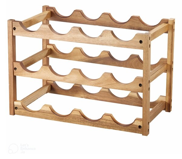 Dorre Varo wine rack 12 bottles Acacia