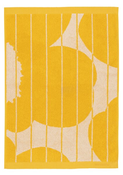 Marimekko Vesi Unikko hand towel 50x70 cm Spring yellow-ecru