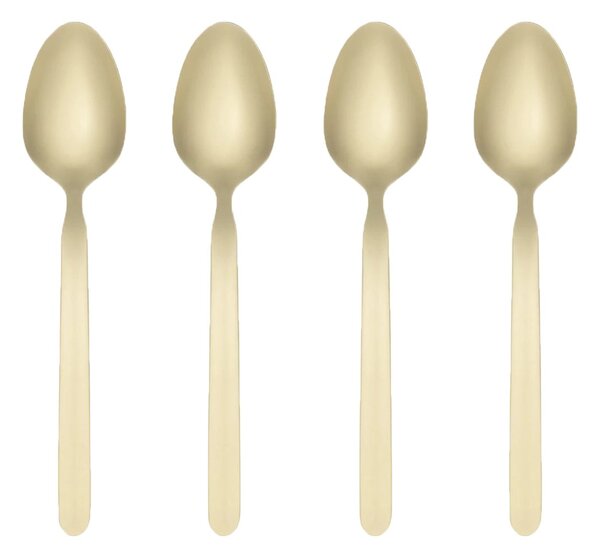 Blomus STELLA espresso spoon champagne 4-pack 11 cm