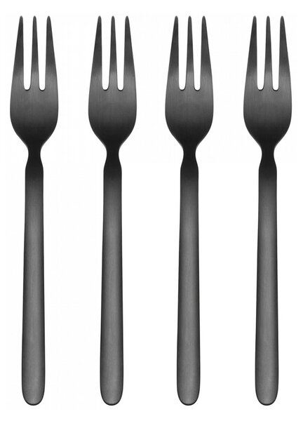 Blomus STELLA dessert fork black 4-pack 15,5 cm