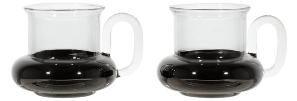 Tom Dixon Bump teacups 2-pack Black