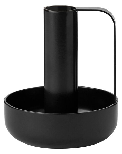 Stelton Ida candle holder 10 cm Black