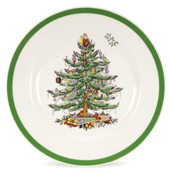 Spode Christmas Tree small plate Ø20 cm White-green-red