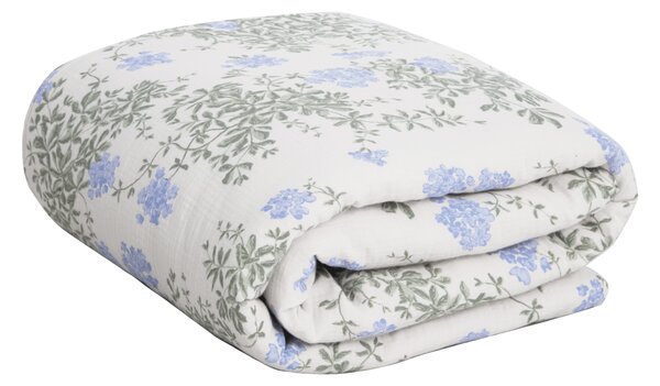 Garbo&Friends Plumbago Muslin padded blanket 100x140 cm