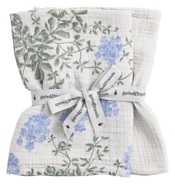 Garbo&Friends Plumbago Muslin small blanket 2 pieces 60x60 cm