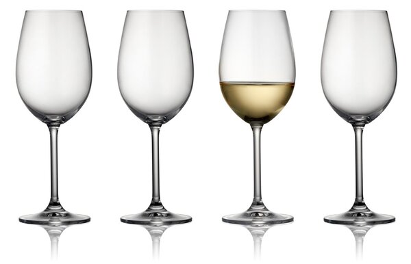 Lyngby Glas Clarity white wine glass 35 cl 4-pack Clear