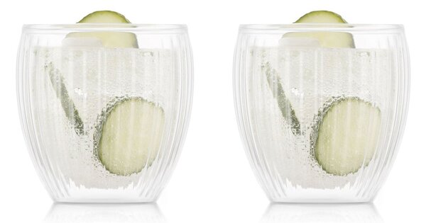 Bodum Pavina double walled glass 20 cl 2-pack Clear