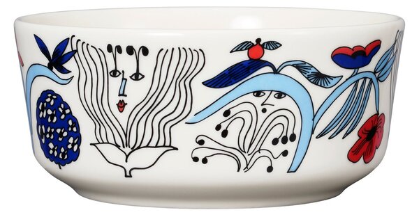 Arabia Puutarhurit bowl Ø13 cm Blue-white-red