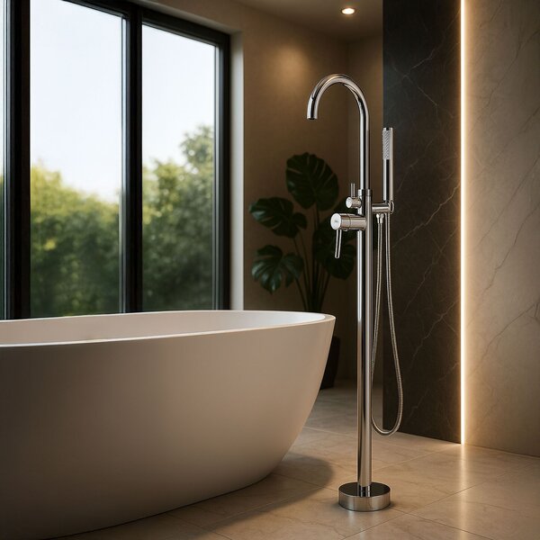 Free-standing faucet Rea Lungo Chrome