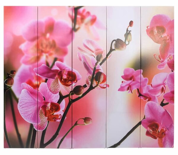 Folding Room Divider 200x170 cm Flower