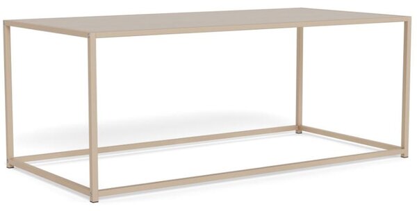 Salvo Melamine Rectangular Coffee Table With Steel Base - Grey