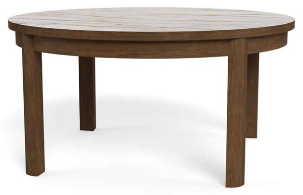 Salida Ceramic Top Round Coffee Table - Smoked Oak