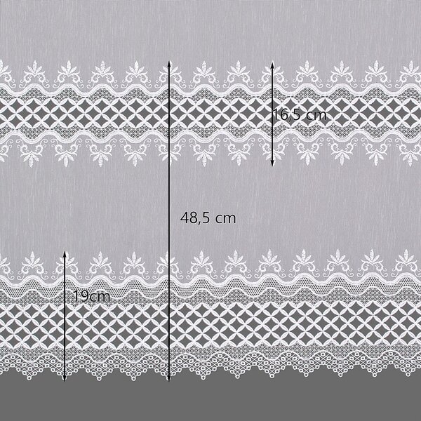 Pencil pleat voile/net curtain