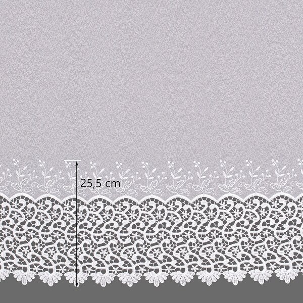 Pencil pleat voile/net curtain