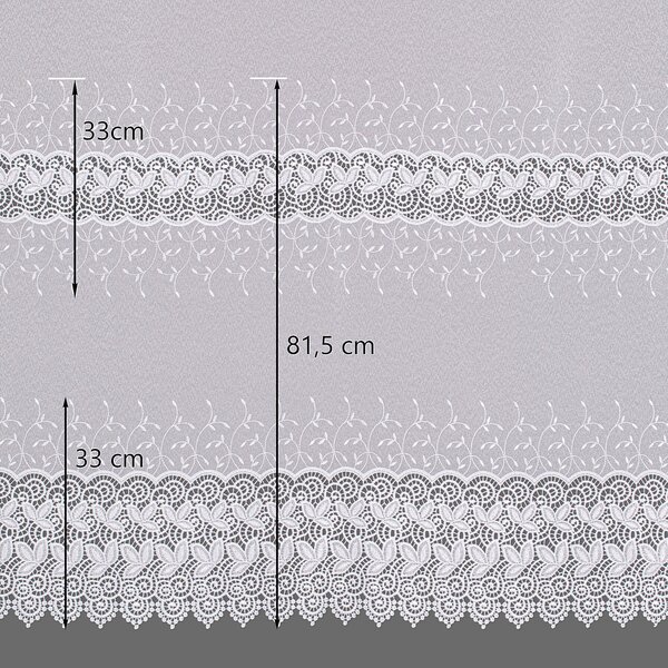 Pencil pleat voile/net curtain