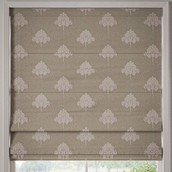 William Morris Marigold Tree Embroidery Made to Measure Roman Blind Linen