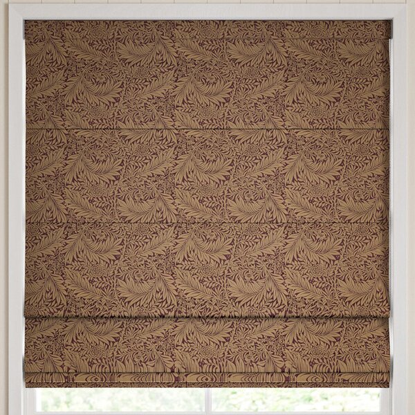 William Morris Larkspur Woven Made To Measure Roman Blind Berry
