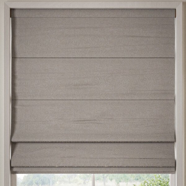 William Morris Willow Woven Made to Measure Roman Blind Iron