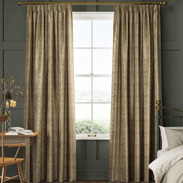 William Morris Marigold Velvet Made To Measure Curtains Jute