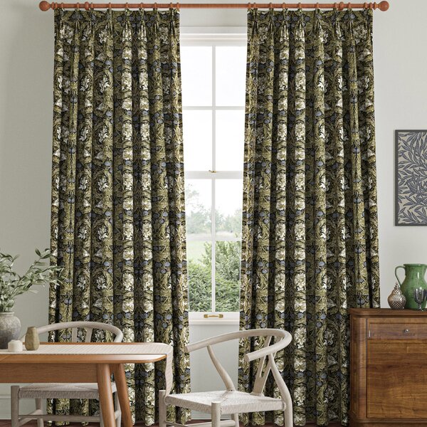 William Morris African Marigold Made to Measure Curtain Cornflower