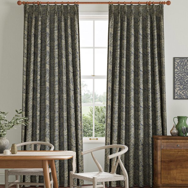 William Morris Larkspur Woven Made to Measure Curtain Indigo