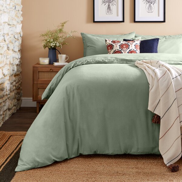 Simply Brushed Cotton Standard Pillowcase Pair