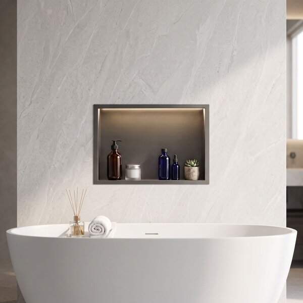 Bathroom shelf LED 30x45 Titan