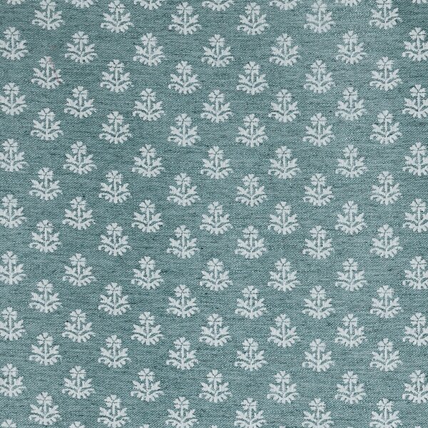 Prestigious Textiles Zari Woven Fabric Lagoon